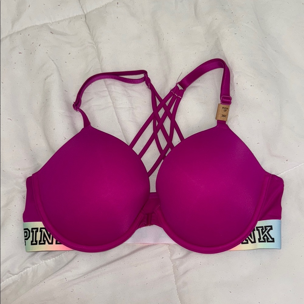 Pink Women's Strappy Bra